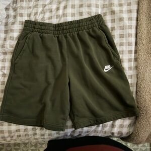 Kids dark green shorts